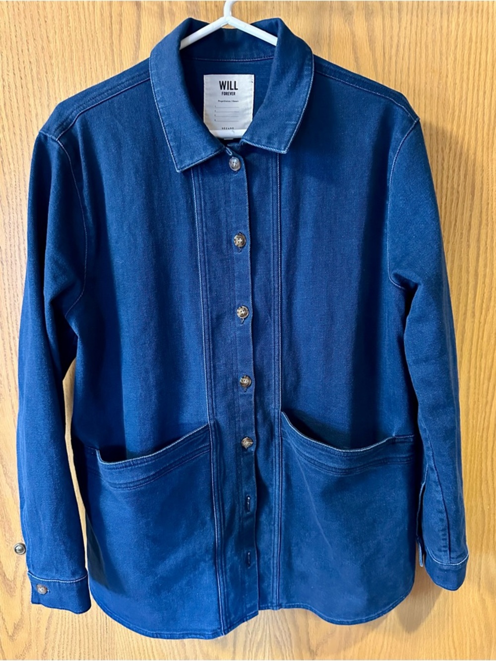 Sezane Will Denim Jacket L - Picture 2 of 5